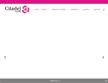 Tablet Screenshot of citadel-law.com